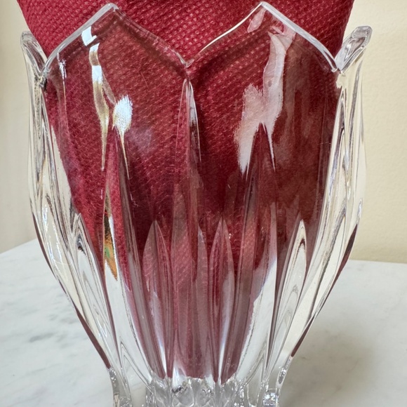 Vintage (1990-1994) Gorham "Lotus Collection" Pocket Crystal Vase West Germany - Picture 11 of 13